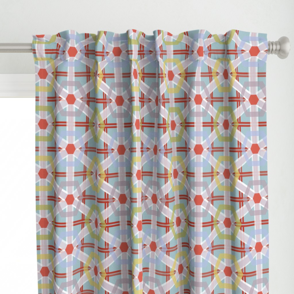 Festive plaid party table cloth 