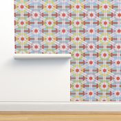 Festive plaid party table cloth 