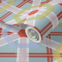 Festive plaid party table cloth 