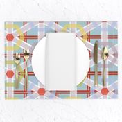 Festive plaid party table cloth 