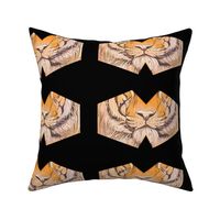 Tiger mask, 8" swatch size  // covid19 protection