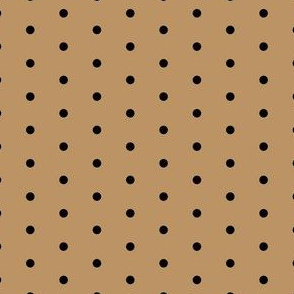 small dots - fashion swiss dots fabric - black and tan