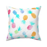 Large scale candy pineapples for sweet summer - pastel tropical print for modern nursery