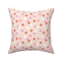 Little stars sparkles sky sweet dreams abstract boho nursery design pale nude pink coral