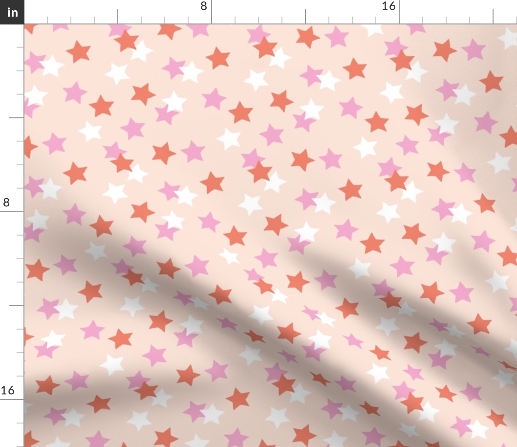 Little stars sparkles sky sweet dreams abstract boho nursery design pale nude pink coral