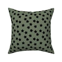 Little stars sparkles sky sweet dreams abstract boho nursery design camouflage army green black camo