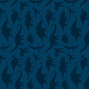 Dinosaurs - dark blue - rotated