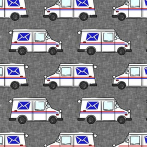 mail trucks - postal trucks - dark grey - LAD20