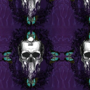 Skulls and Butterfly 