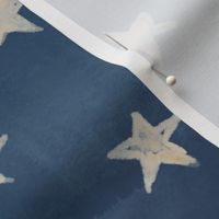 Watercolor Stars Blue