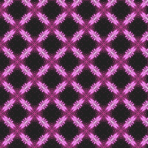 Starry Squares Diagonal Pattern Bold Pink