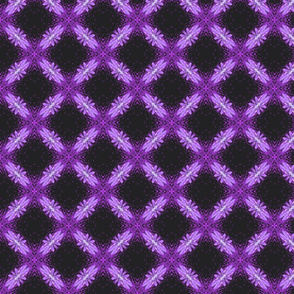 Starry Squares Diagonal Pattern Bold Purple