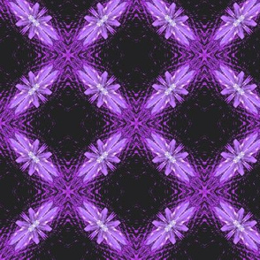Starry Squares Diagonal Pattern Bold Purple