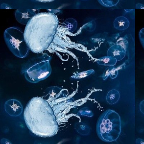 Blue Jellyfish Kaleidoscope
