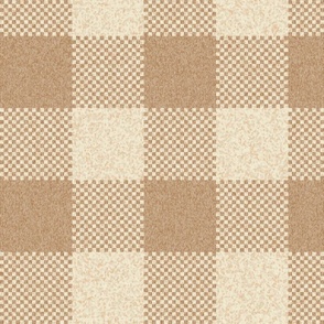 Woven Gingham Plaid Ocher