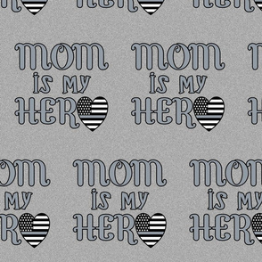 mom is my hero silver line large