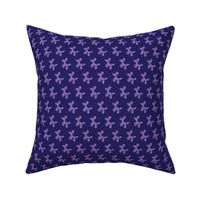 Weiner Dog Balloons Purple on Dark Blue