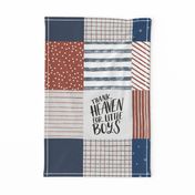 Thank Heaven for Little Boys Cheater Quilt 