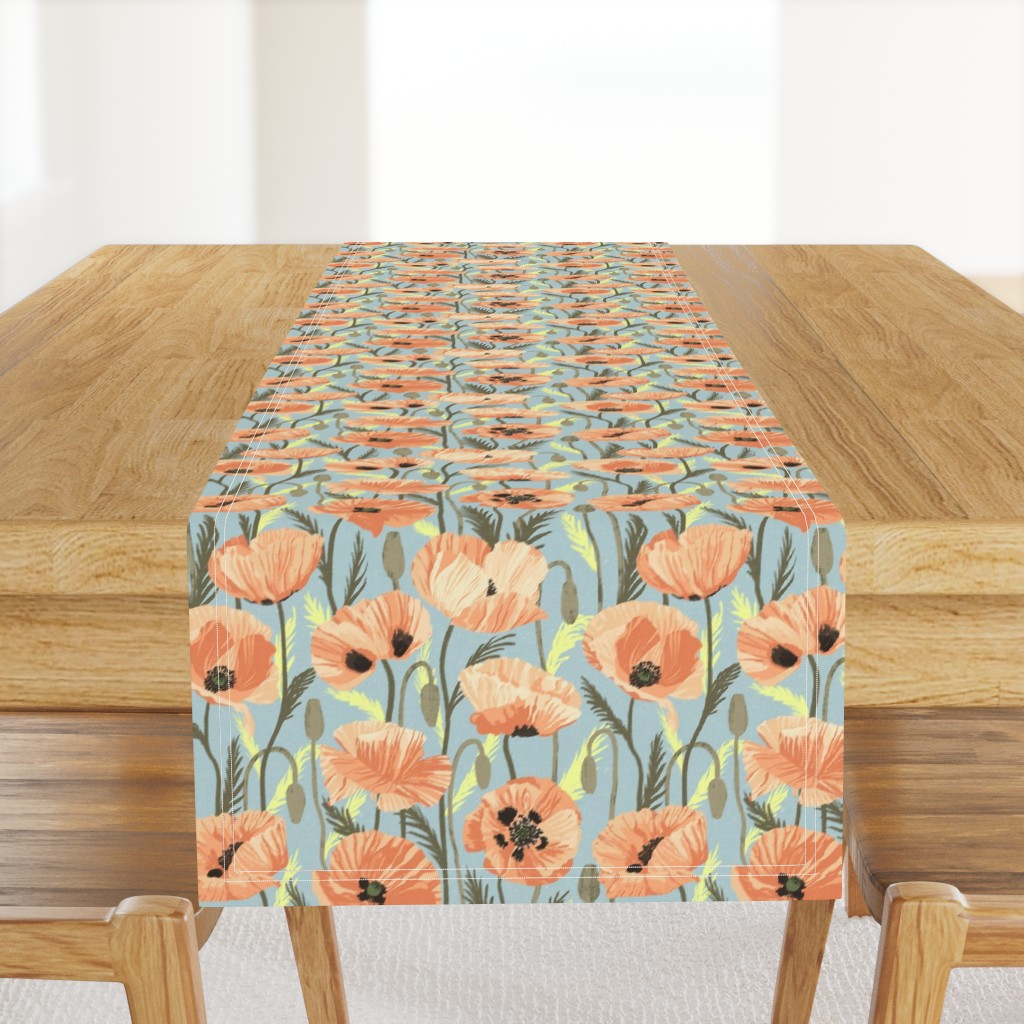 (MEDIUM) Orange Sunrise Poppies