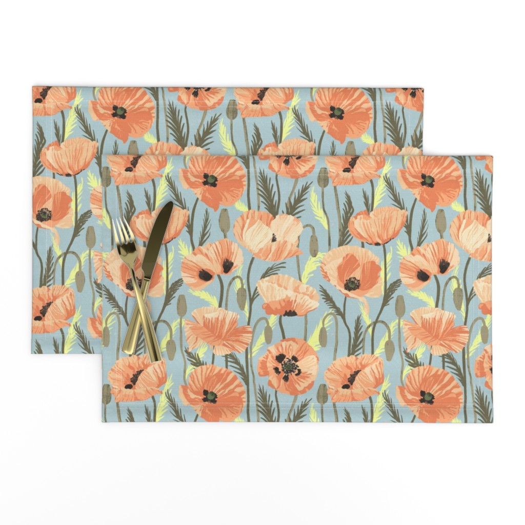 (MEDIUM) Orange Sunrise Poppies