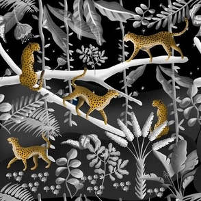 Jungle Illustrative Pattern Design