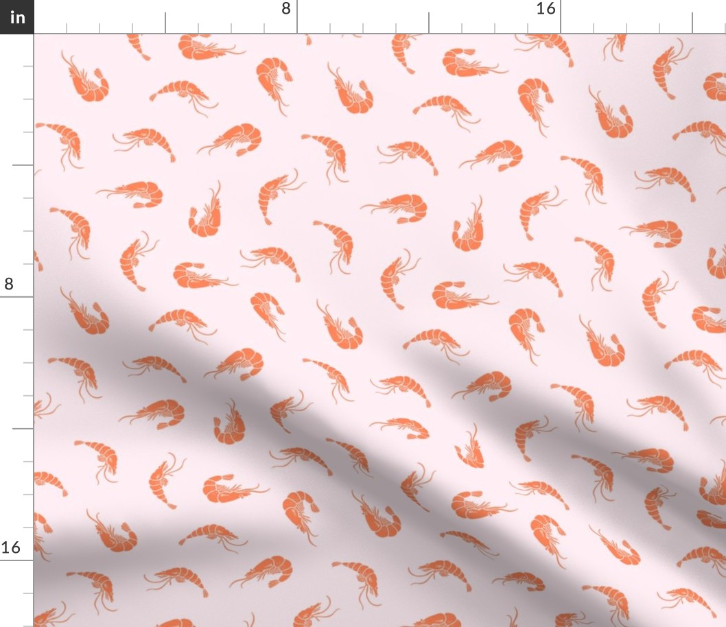 Pink shrimp pattern