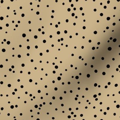 Animal print spots and dots little cheetah baby boho wild cat design nursery earthy ginger beige brown