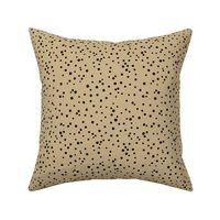 Animal print spots and dots little cheetah baby boho wild cat design nursery earthy ginger beige brown