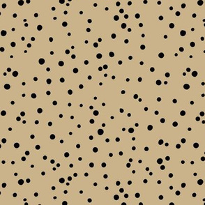 Animal print spots and dots little cheetah baby boho wild cat design nursery earthy ginger beige brown