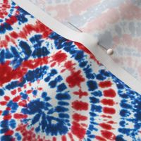 (small scale) red white and blue swirl tie dye - darker red - LAD20