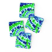 blue and green swirl tie dye  - LAD20