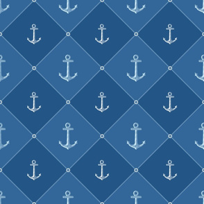 Anchors, blue, 6"