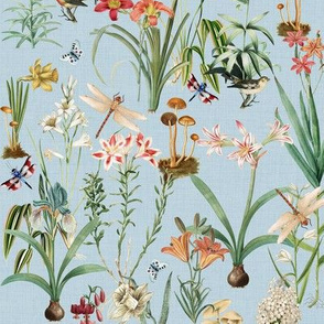 Garden of Dragonflies Blue // standard