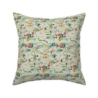 Dragonfly Garden Pale Green // Small, ROTATED