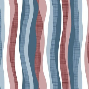 Small scale // Vertical lines intersection  // white dark pink and blue stripes