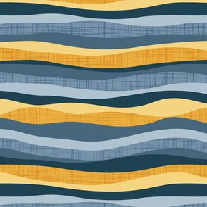 Small scale // Horizontal lines intersection  // white yellow and blue stripes