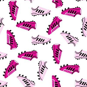 soccer cleats fabric - girls soccer fabric - pink