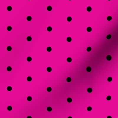 mini dots fabric - bright pink