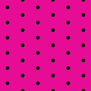 mini dots fabric - bright pink