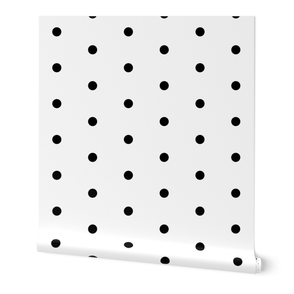 black and white swiss dots fabric