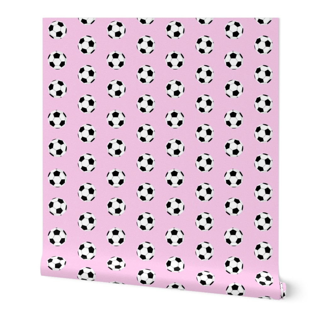 light pink soccer ball fabric