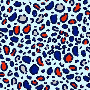 Blue/Gold/Red Cheetah Print Wallpaper by HomeLivingCo