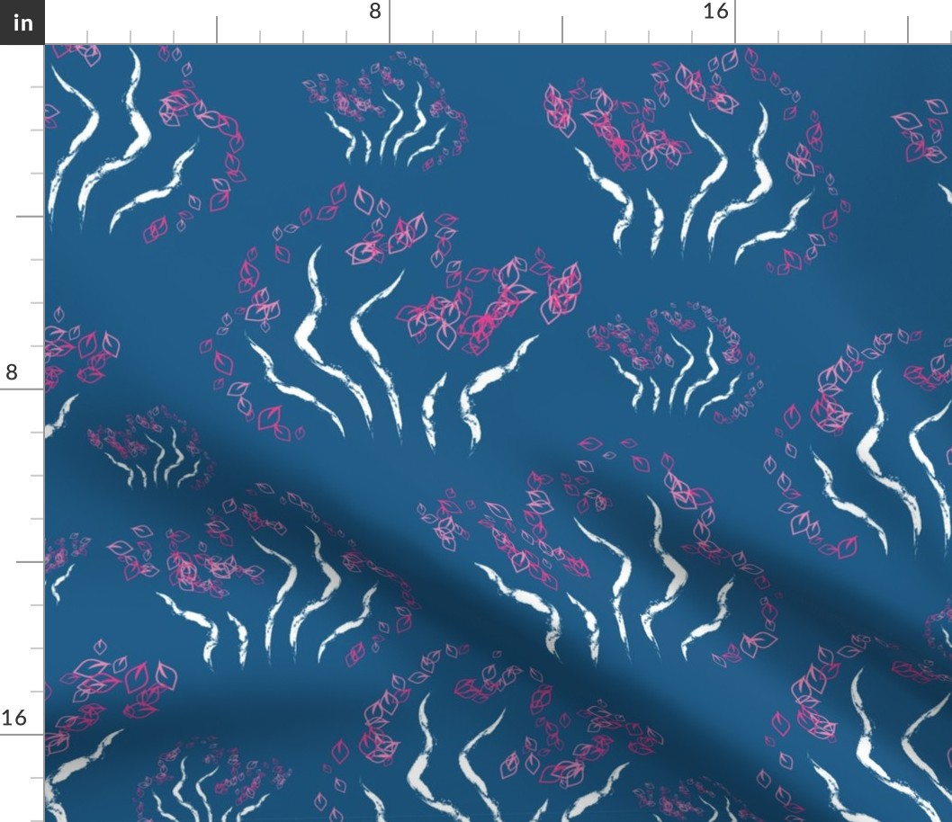 Cherry Blossom Waves Pattern