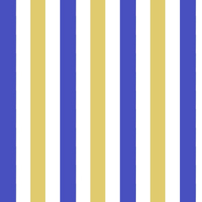 Gold and Blue Splatter Coordinating Stripe 1