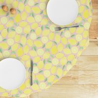 Summer Lemons on Blush Pink