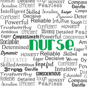 Nurse Adjectives Green