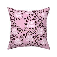 Little wild child leopard spots and animal print dots nursery print girls 