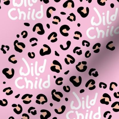 Little wild child leopard spots and animal print dots nursery print girls 