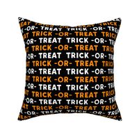 (3/4" scale) trick or treat - white and orange - halloween - C20BS