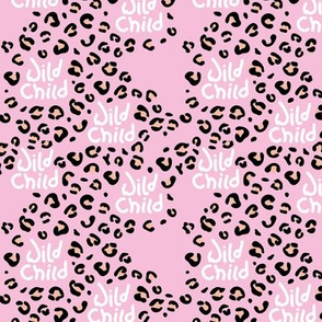 Little wild child leopard spots and animal print dots nursery neutral pink girls SMALL